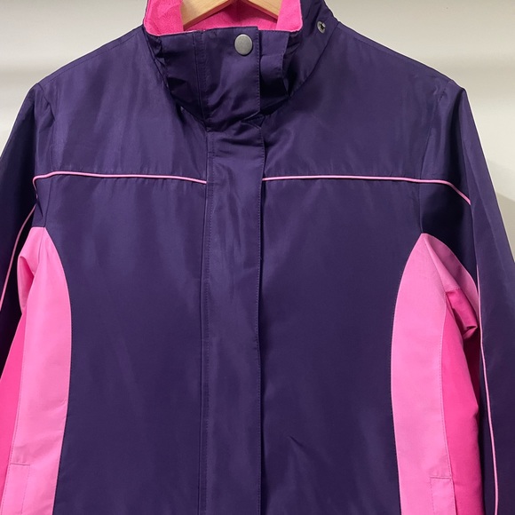 CHEROKEE PURPLE & PINK WINTER DETACHABLE HOODIE JACKET FOR WOMEN’S - Picture 3 of 8